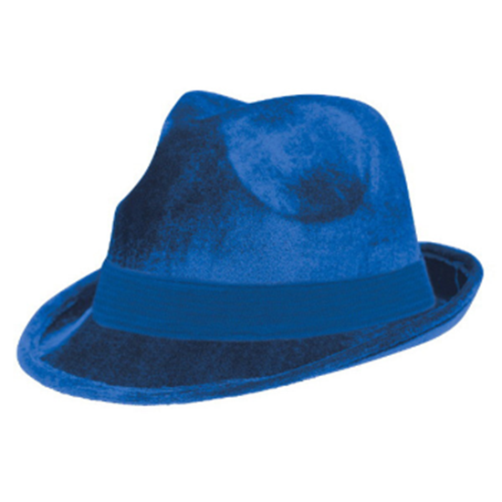 Picture of BLUE FELT FEDORA HAT
