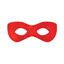 Picture of RED SUPER HERO MASK