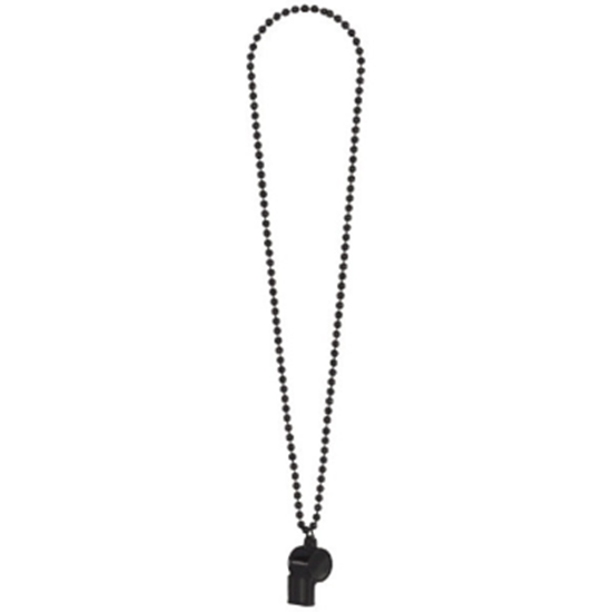 Image sur BLACK WHISTLE ON BEAD NECKLACE