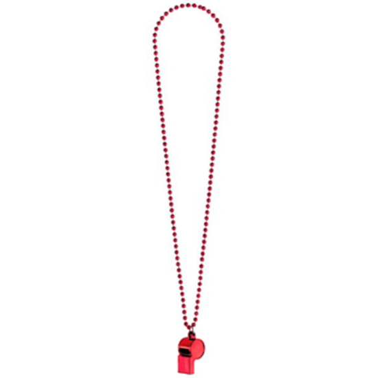 Image sur RED WHISTLE ON BEAD NECKLACE