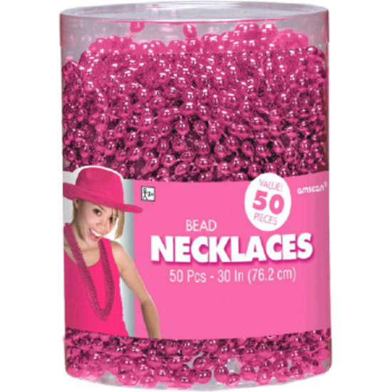 Image sur PINK BEAD NECKLACES  50CT