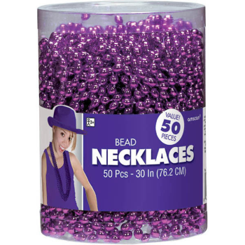 Picture of PURPLE BEAD NECKLACES  50CT