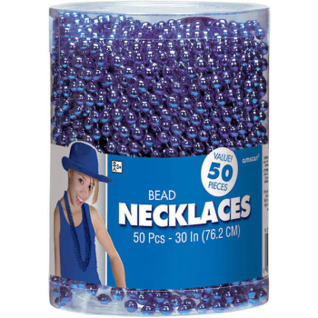 Image de BLUE BEAD NECKLACES  50CT
