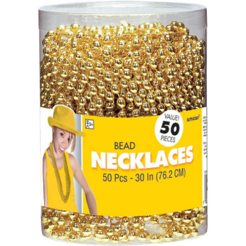 Image de GOLD BEAD NECKLACES  50CT