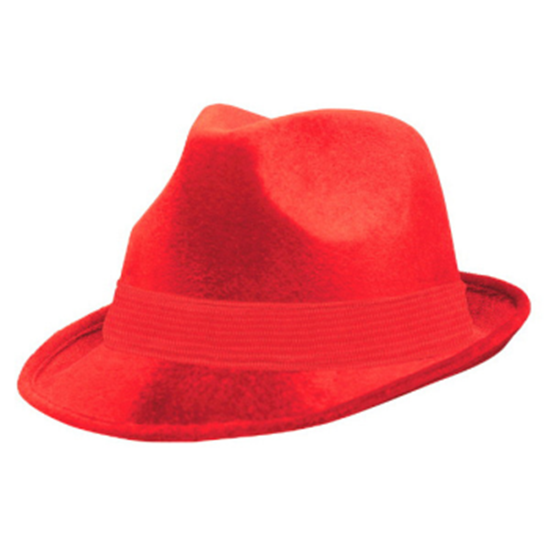 Image sur RED FELT FEDORA HAT