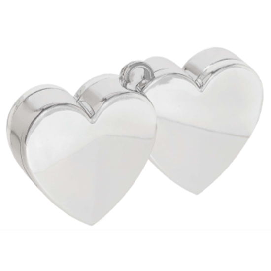 Image sur DOUBLE HEART BALLOON WEIGHT - RED