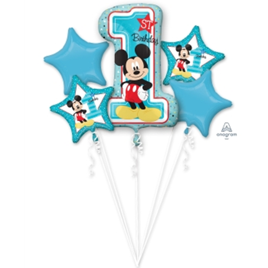 Picture of MICKEY'S 1ST BDAY FOIL BALLOON BOUQUET