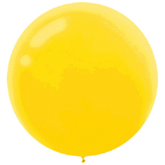 Picture of 24" LATEX BALLOONS - YELLOW SUNSHINE 4CT