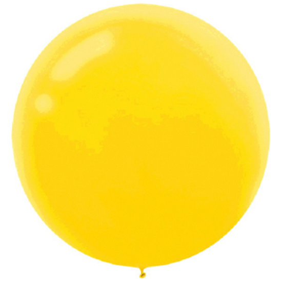 Image sur 24" LATEX BALLOONS - YELLOW SUNSHINE 4CT