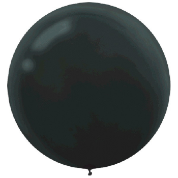 Image de 24" LATEX BALLOONS - BLACK 4CT