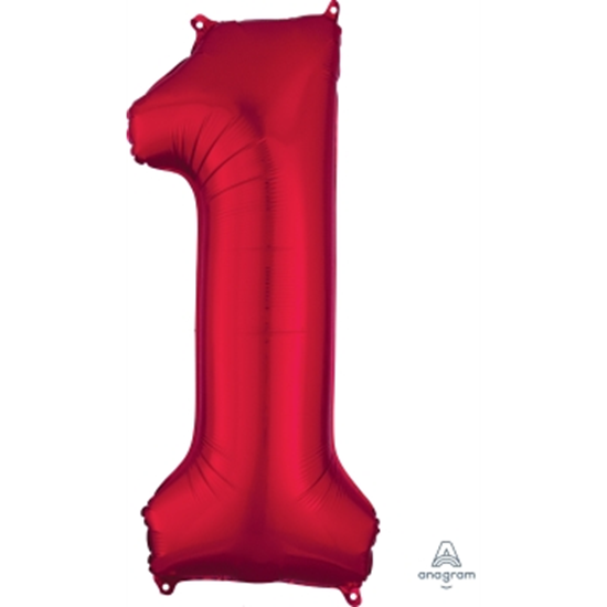 Image sur 34'' NUMBER 1 SUPERSHAPE - RED