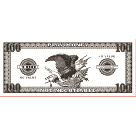 Picture of FAKE CASINO NIGHT MONEY - $100.00