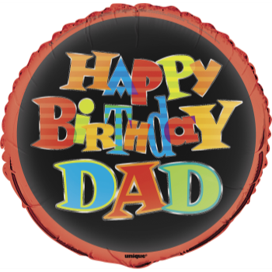 Picture of 18" FOIL - HAPPY BIRTHDAY DAD