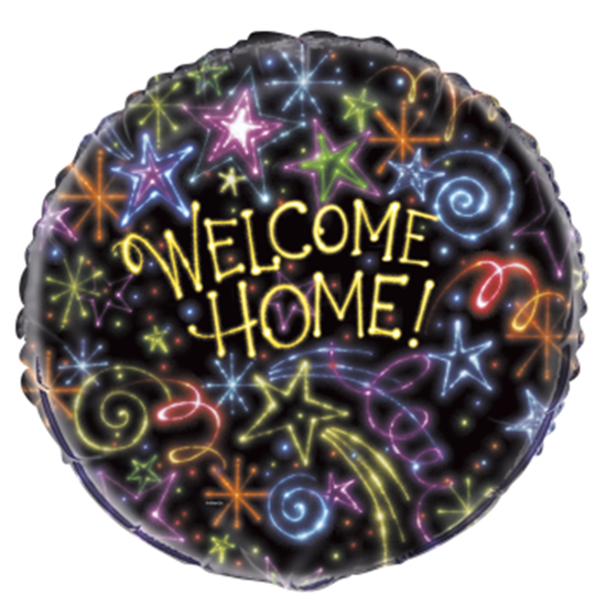 Image sur 18" FOIL - NEON STARS WELCOME HOME