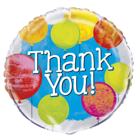 Picture of 18" FOIL - BRIGHT THANK YOU