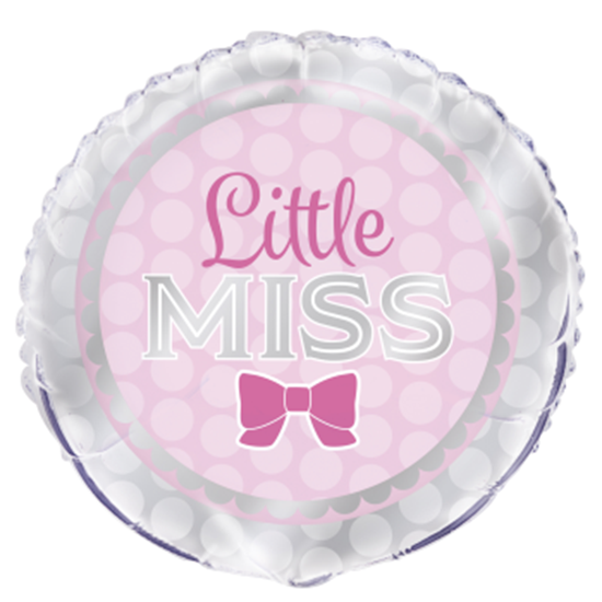Picture of 18" FOIL - PINK BOW LITTLE MRS. BABY