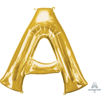 Image de 34'' LETTER A SUPER SHAPE - GOLD