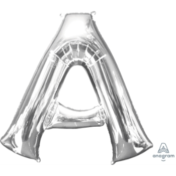 Image de 34'' LETTER A SUPER SHAPE - SILVER