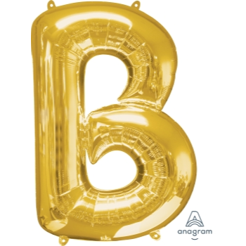 Image de 34'' LETTER B SUPER SHAPE - GOLD