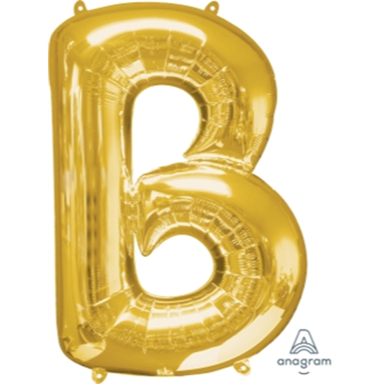 Picture of 34'' LETTER B SUPER SHAPE - GOLD