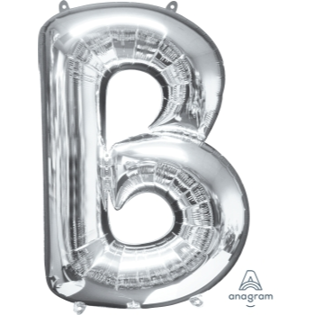 Image de 34'' LETTER B SUPER SHAPE - SILVER