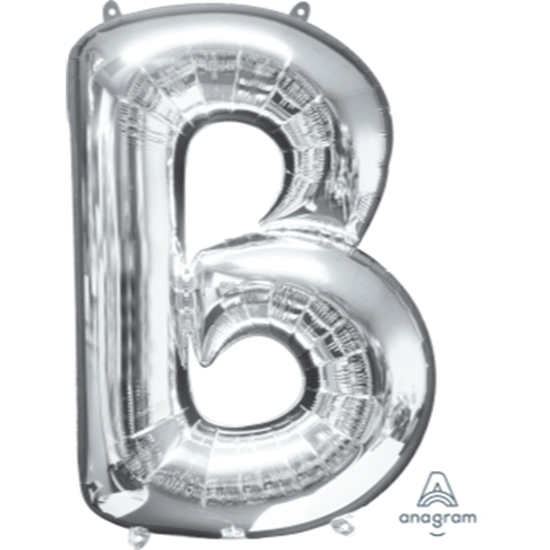 Image sur 34'' LETTER B SUPER SHAPE - SILVER