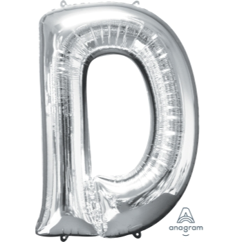 Image de 34'' LETTER D SUPER SHAPE - SILVER