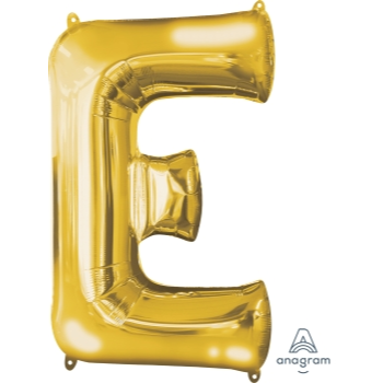 Image de 34'' LETTER E SUPER SHAPE - GOLD