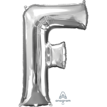Image de 34'' LETTER F SUPER SHAPE - SILVER