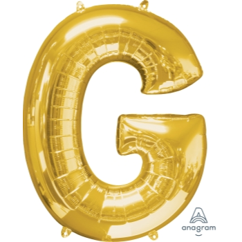 Image de 34'' LETTER G SUPER SHAPE - GOLD