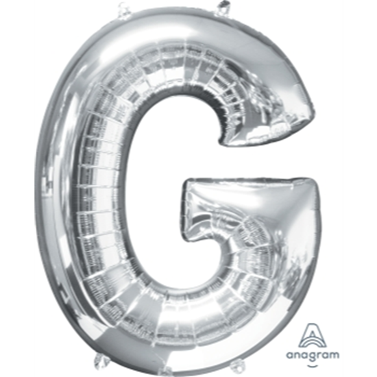 Image sur 34'' LETTER G SUPER SHAPE - SILVER