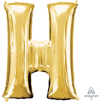 Image de 34'' LETTER H SUPER SHAPE - GOLD