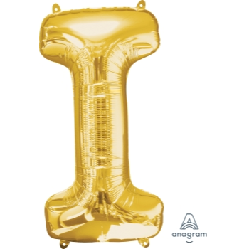 Image de 34'' LETTER I SUPER SHAPE - GOLD