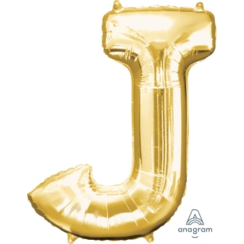 Image de 34'' LETTER J SUPER SHAPE - GOLD