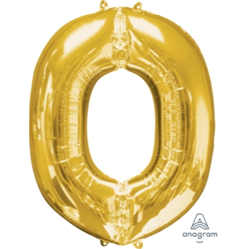 Picture of 34'' LETTER O SUPER SHAPE - GOLD