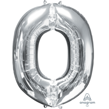 Image de 34'' LETTER O SUPER SHAPE - SILVER