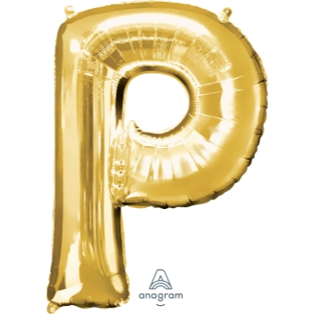 Image de 34'' LETTER P SUPER SHAPE - GOLD