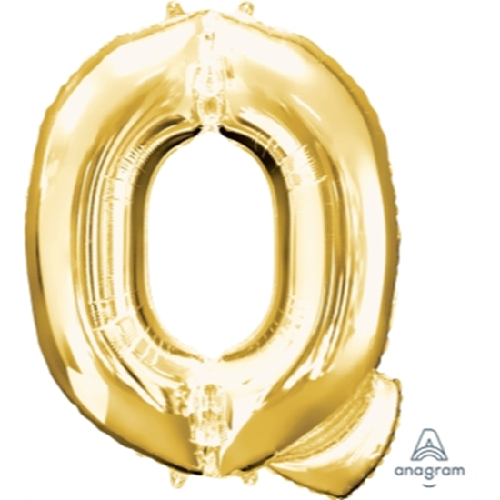 Image sur 34'' LETTER Q SUPER SHAPE - GOLD