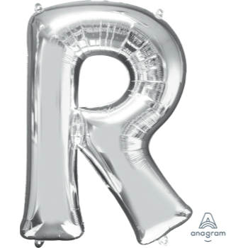 Picture of 34'' LETTER R SUPER SHAPE - SILVER
