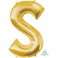 Image de 34'' LETTER S SUPER SHAPE - GOLD