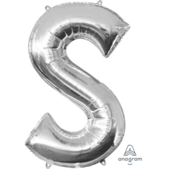 Picture of 34'' LETTER S SUPER SHAPE - SILVER
