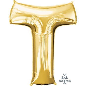 Image de 34'' LETTER T SUPER SHAPE - GOLD