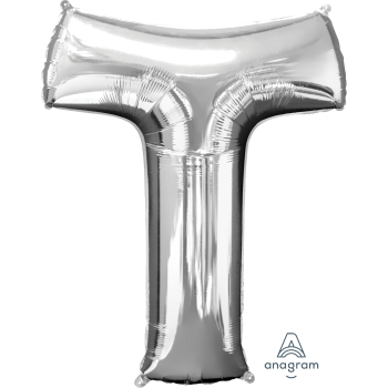 Image de 34'' LETTER T SUPER SHAPE - SILVER