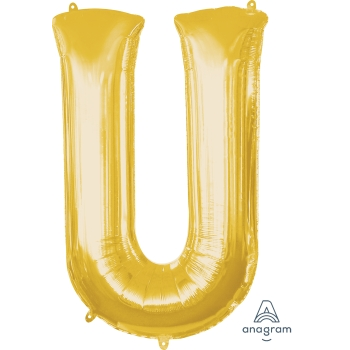 Image de 34'' LETTER U SUPER SHAPE - GOLD