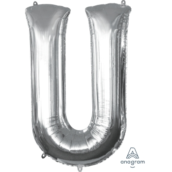 Image de 34'' LETTER U SUPER SHAPE - SILVER