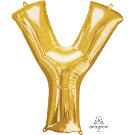 Image sur 34'' LETTER Y SUPER SHAPE - GOLD