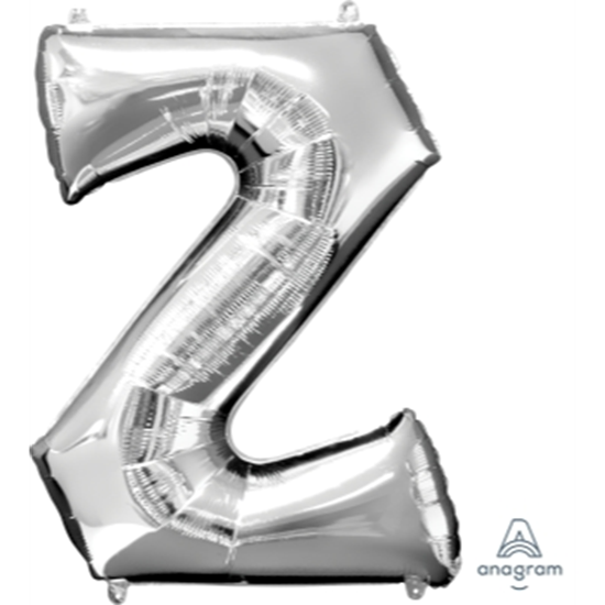 Image sur 34'' LETTER Z SUPER SHAPE - SILVER