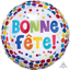 Image de 18" FOIL - BONNE FÊTE POINTS MULTICOLORES