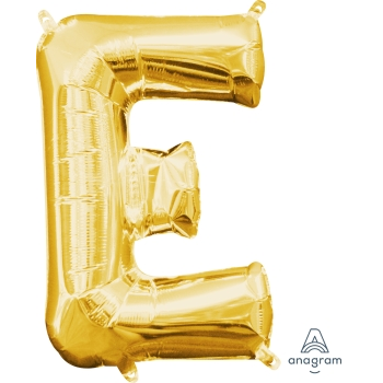 Image de MINI SHAPE LETTER E  - GOLD (AIR FILLED)