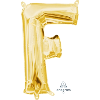 Image de MINI SHAPE LETTER F  - GOLD (AIR FILLED)
